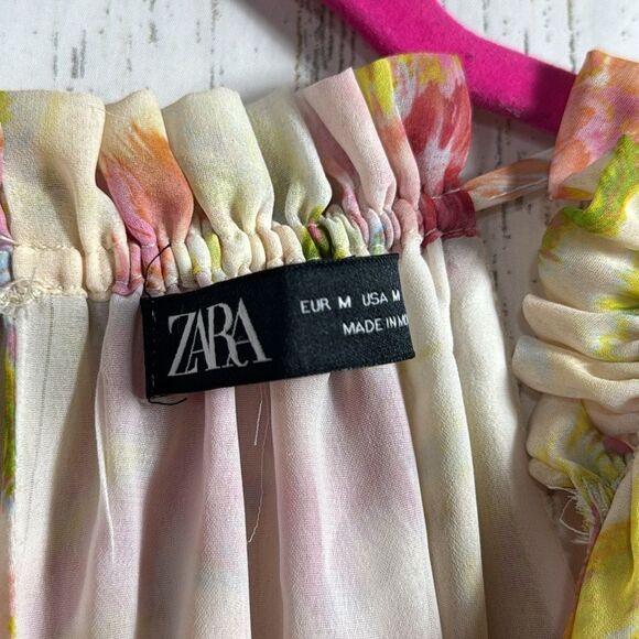 Zara V Neck Halter Floral Print Sleeveless Bloggers Favorite Long Maxi Dress - Picture 9 of 12